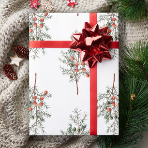 Papel De Presente Vintage Juniper Greenery Pattern