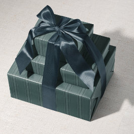 Papel De Presente Vintage Leaf Stripe Green Wrappaper