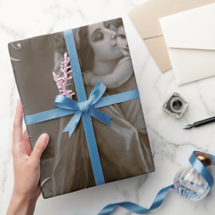Papel De Presente Vintage Madonna e Child com Silver Frame