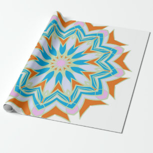 Papel De Presente Vintage mandala, Floral mandala. Mandala oriental.