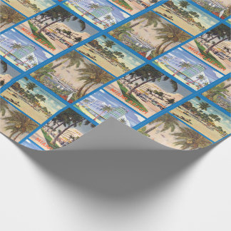 Papel De Presente Vintage Miami e Miami Beach, Flórida