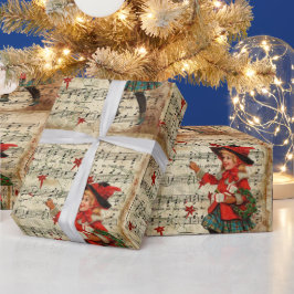 Papel De Presente Vintage O Que É Criança Este Script De Carol De Na