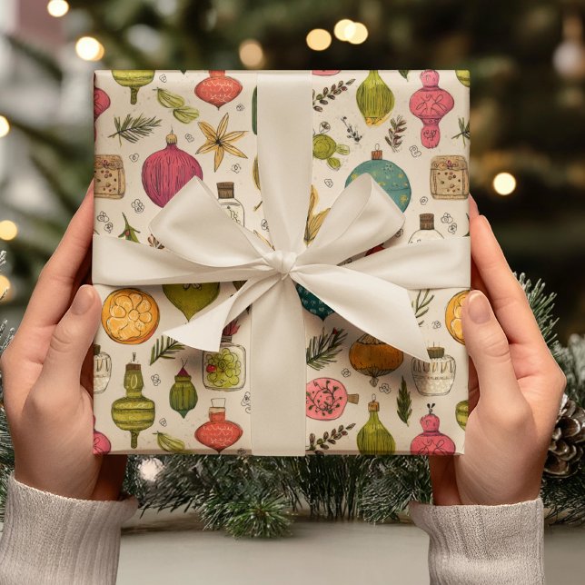 Papel De Presente Vintage Ornament Pattern (Criador carregado)