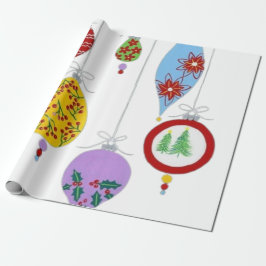 Papel De Presente Vintage Ornament Wrapper Paper
