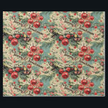 Papel De Presente Vintage Ornaments & Christmas Florals On Soft Blue<br><div class="desc">Este papel de embrulho exude um senso de tradição e nostalgia,  ressuscitando celebrações de feriado mais simples e animadoras. A combinação de enfeites,  flores de Natal e verde com o cenário azul suave cria um design eterno elegante que evoca o calor e o encanto da época de férias.</div>