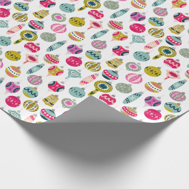 Papel De Presente Vintage Ornaments Natal (Ponta)