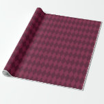 Papel De Presente Vintage Paris Burgundy Red Diamantes<br><div class="desc">Papel de embrulho de diamante burgundy grunge em Paris.</div>