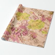 Vintage Paris Wrapping Paper