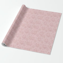 Papel De Presente Vintage Peachy Rosa Antique Damask