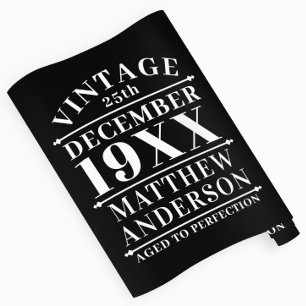 Papel De Presente Vintage personalizada envelhecida em perfeição