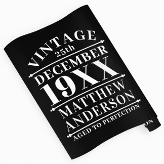 Papel De Presente Vintage personalizada envelhecida em perfeição