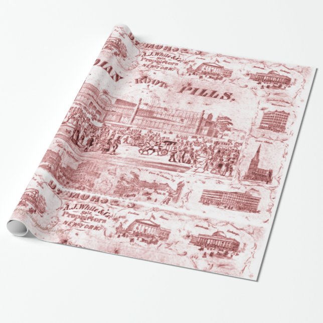 Papel De Presente Vintage-Quackery (Desenrolado)