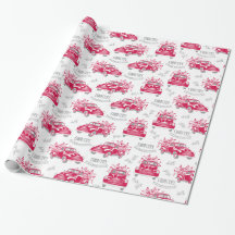 Vintage Red Truck Wraping Paper