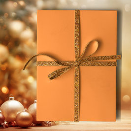 Papel De Presente Vintage Retro Orange Solid Color