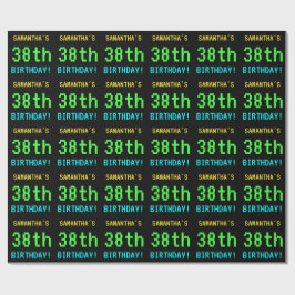 Papel De Presente Vintage/Retro Video Game de Diversão - 38º anivers