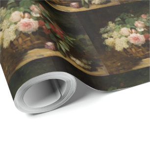 Papel De Presente Vintage Rosas e Lilac por Dominique Hubert Rozier