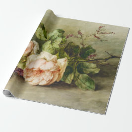 Papel De Presente Vintage Rosas por Margaretha Roosenboom