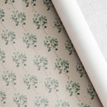 Papel De Presente Vintage Rustic Christmas Laurel<br><div class="desc">Molho de presente de Natal personalizado,  com estilo de safra,  com mola d'água,  com o laurel de Natal em papel de estilo kraft rústico.</div>