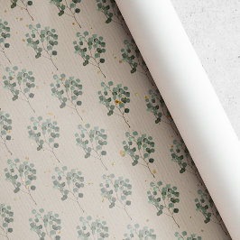 Papel De Presente Vintage Rustic Christmas Laurel