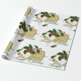 Papel De Presente Vintage Seasons Saudações