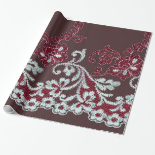 Papel De Presente Vintage Shabby-Chic Lace
