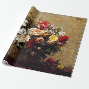 Papel De Presente Vintage Summer Flowers por Henri Fantin-Latour