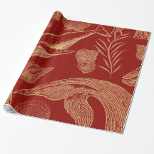 Vintage - Vermelho de Baleia Náutica