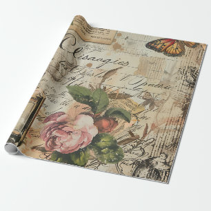 Papel De Presente Vintage Victorian Perfume Decoupage