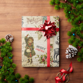 Papel De Presente Vintage vitoriana vitoriana Holly