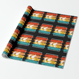 Papel De Presente Vintage Wakeboard Wakesurfing Wakesurfer