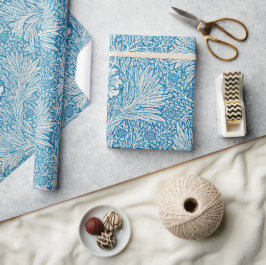 Papel De Presente Vintage william morris blue art