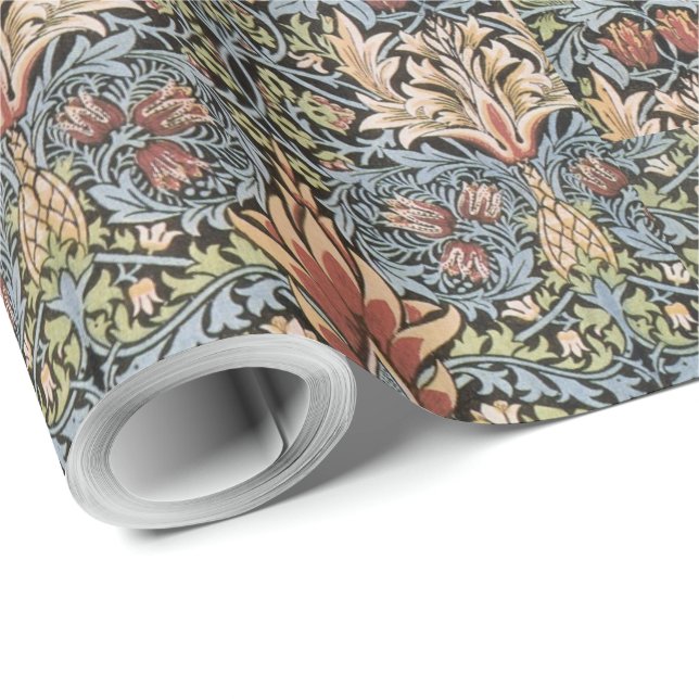 Papel De Presente Vintage William Morris Snakehead (Ponta do rolo)