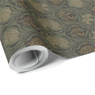 Papel De Presente Vintage William Morris Tulip e Lily