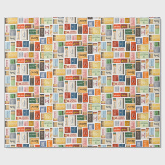 Papel De Presente Vintange Dallas Matchbook Wrapping Paper