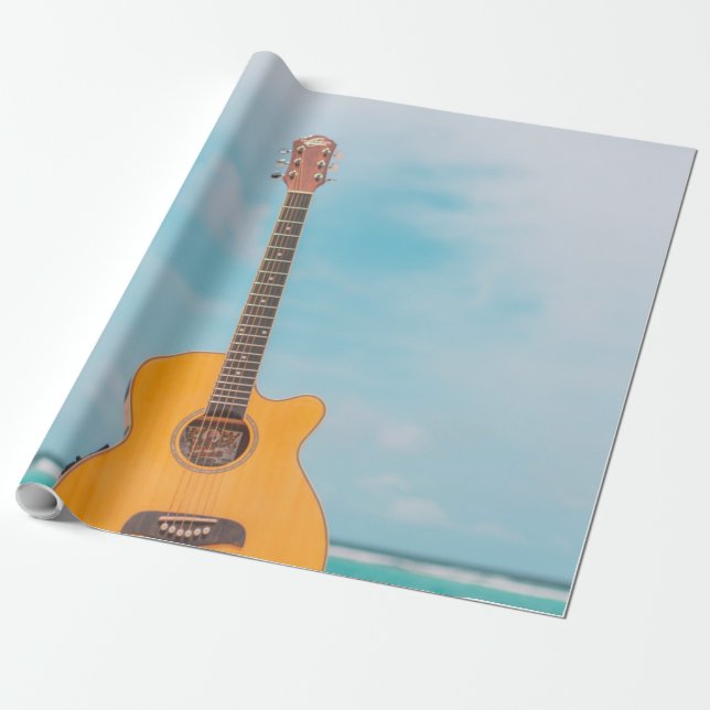Papel De Presente Violão Bass legal (Desenrolado)