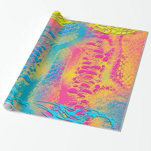 Papel De Presente VIOLET LACE - Digital - Arte Fractal -