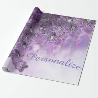 Papel De Presente Violet Purple Flower Orchids Wrapping Pap