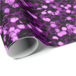 Papel De Presente Violet Purple Grape Glitter Sparkly Wedk Bridal<br><div class="desc">Flrence mínima de brilho eleganteK</div>