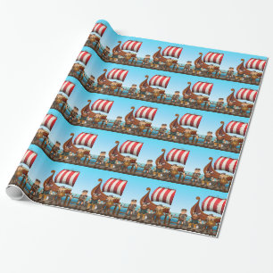 Papel De Presente Viquingues