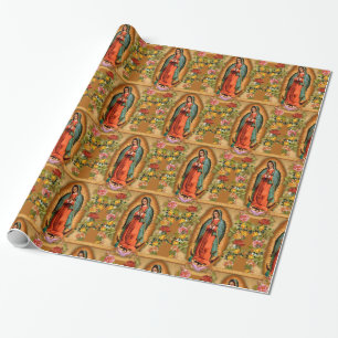 Papel De Presente Virgem Abençoada Maria Mãe Jesus Guadalupe Espan