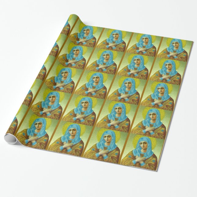 Papel De Presente Virgem Bonita (Desenrolado)