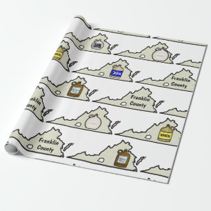 Papel De Presente Virginia Moonshine Wrapping Paper