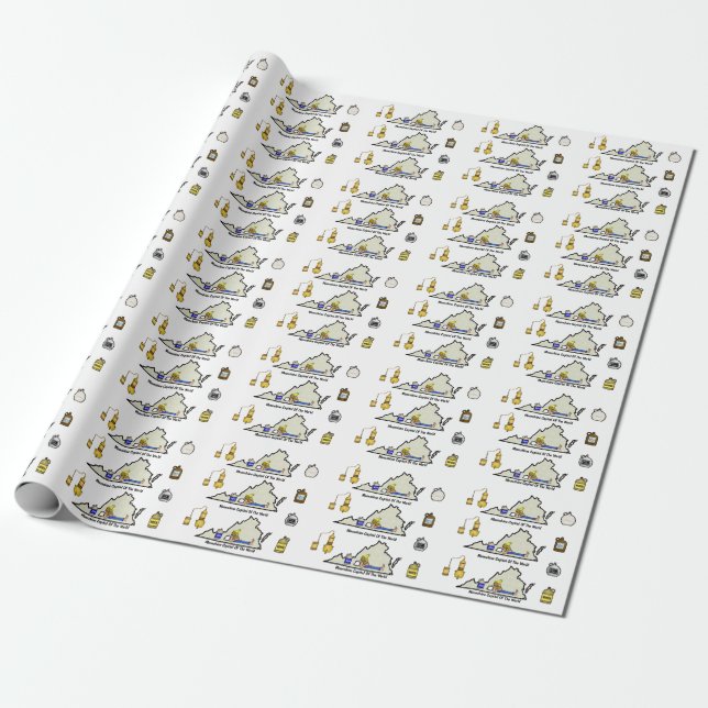 Papel De Presente Virginia Moonshine Wrapping Paper Ver. 2 (Desenrolado)