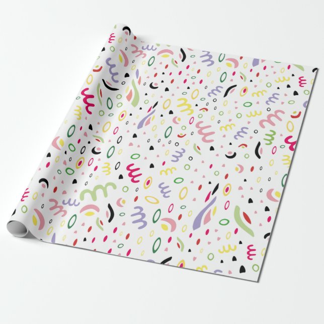 Papel De Presente Vírus de verão. (Desenrolado)