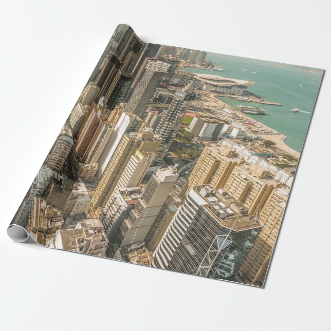 PAPEL DE PRESENTE VISÃO AERIAL DOS EDIFÍCIOS CIDADÃOS (Desenrolado)