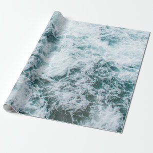 Papel De Presente Vista de cima das ondas oceânicas