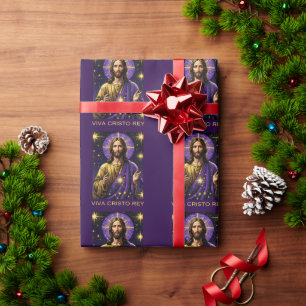 Papel De Presente Viva Cristo Rey Católico Jesus Cristo o Rei