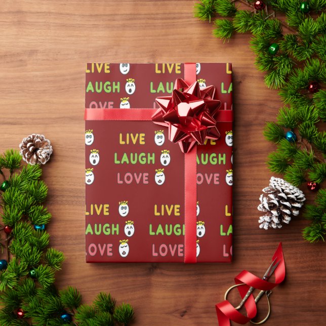 Papel De Presente Viva Ria Ame (Presente de Natal)