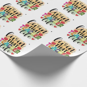 Papel De Presente Vivendo Aquela Vida De Professores - Presente Para