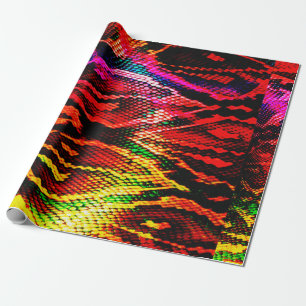 Papel De Presente Vivid colorful pattern design made with abstract a